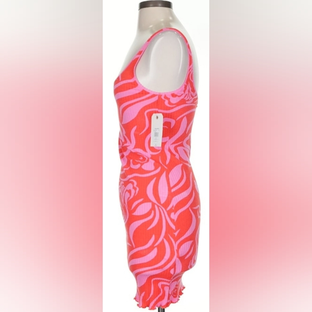Stylish Billabong Pink Patterned Dress S - Picture 3 of 3